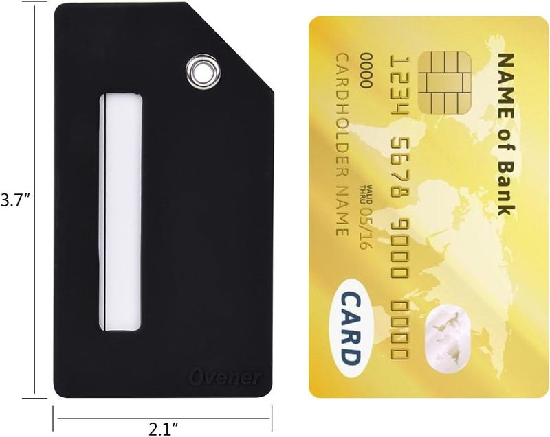 Ovener Silicone Luggage Tag with Name ID Card Perfect to Quickly Spot Luggage Suitcase - Image 4
